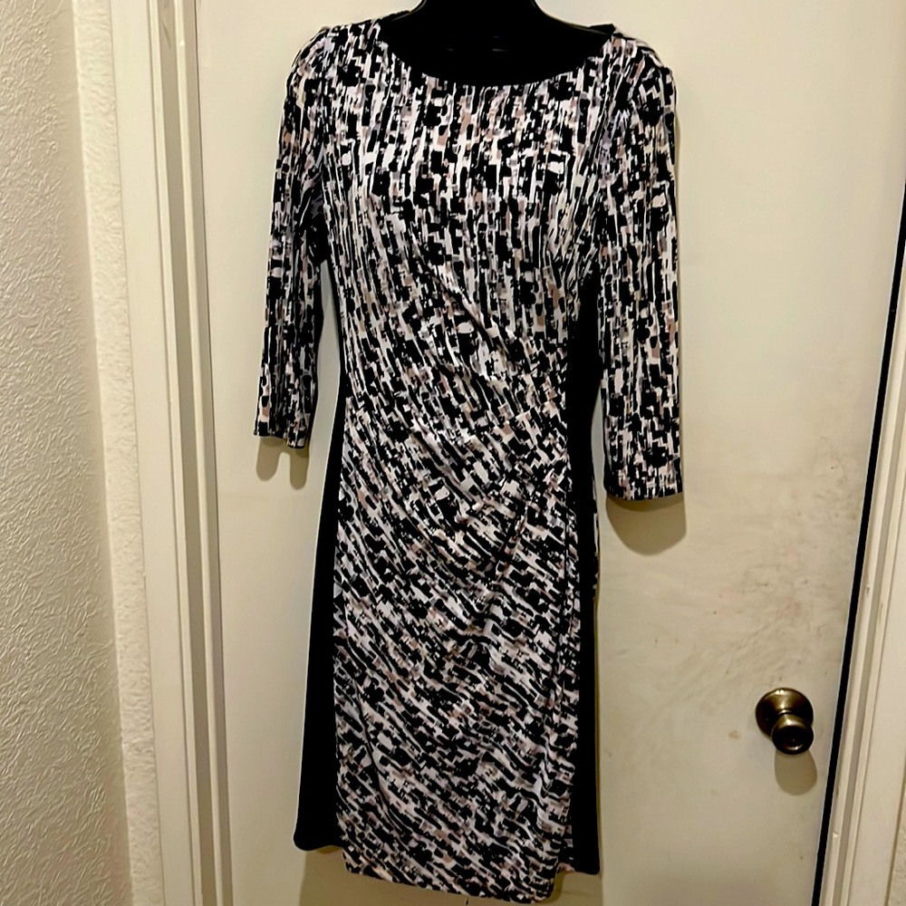 🔥POLO PROFESSIONAL BLACK GREY & TAN RALPH LAUREN DRESS LIKE NEW